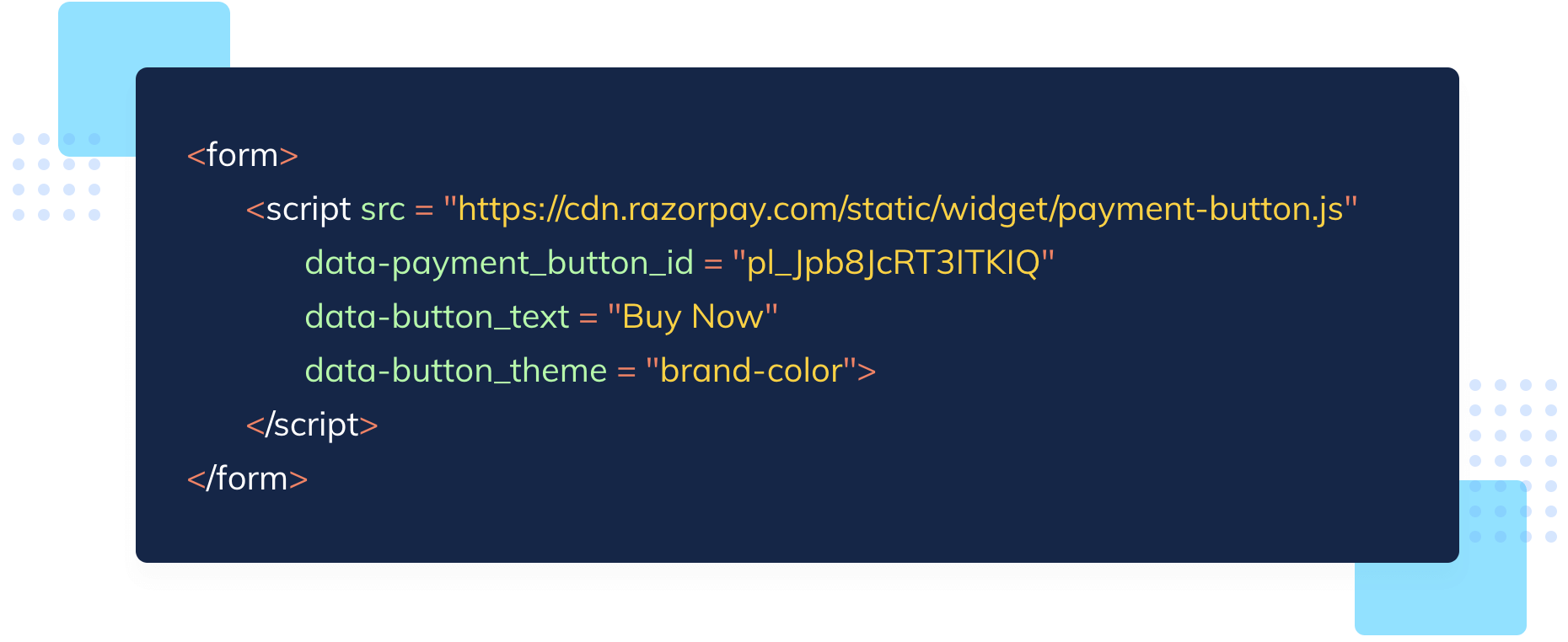 Payment Buttons Sample Code
